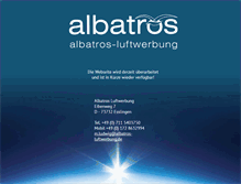 Tablet Screenshot of albatros-luftwerbung.de